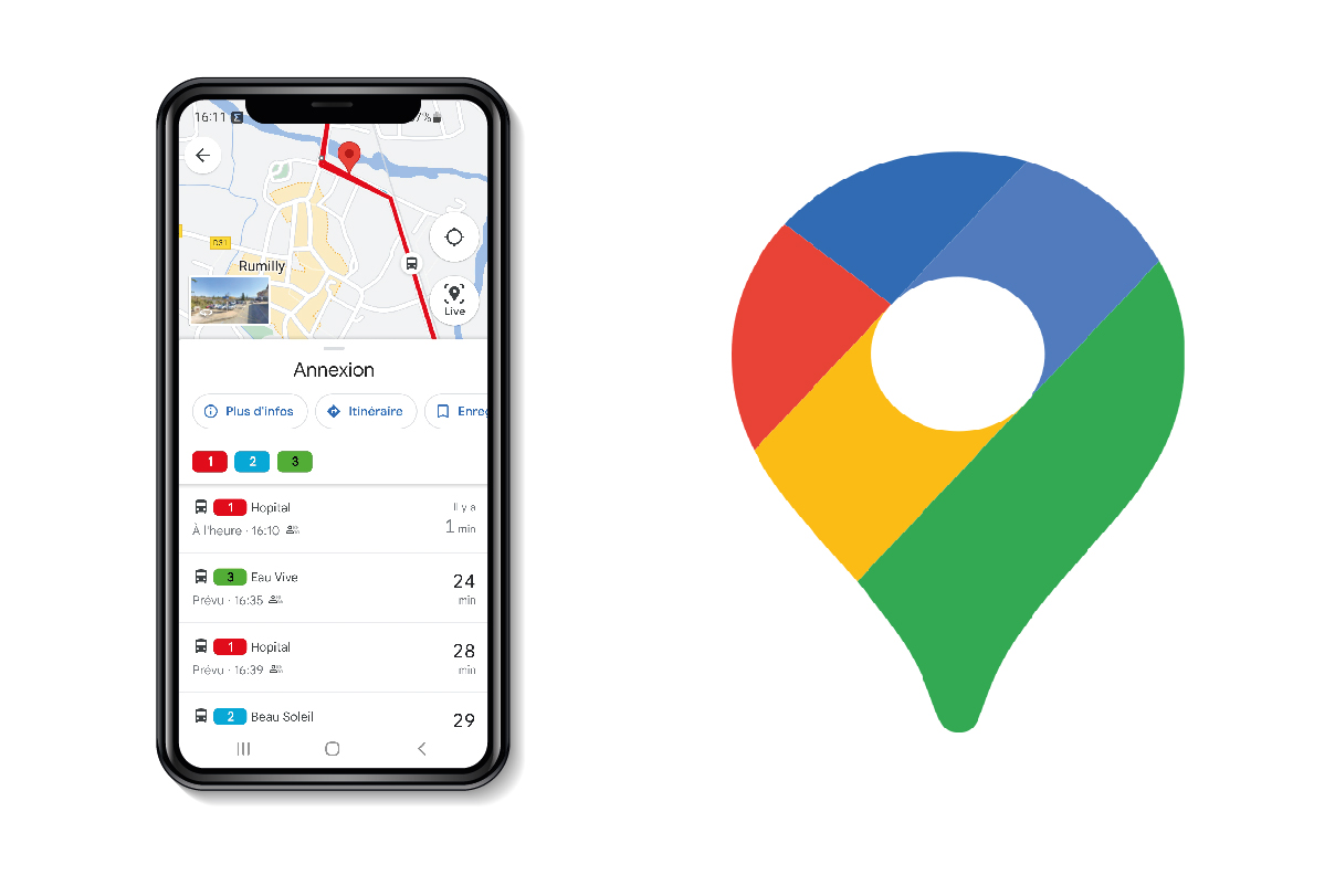 Google Maps - Temps réel