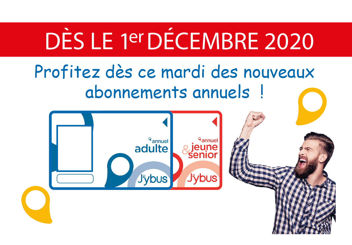 Nouveaux abonnements annuels J'ybus !