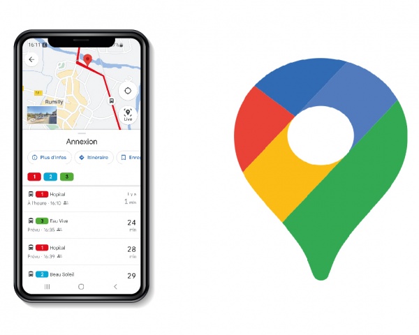 Google Maps - Temps réel