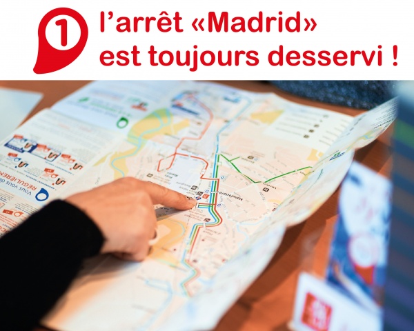 Arrêt Madrid toujours desservi