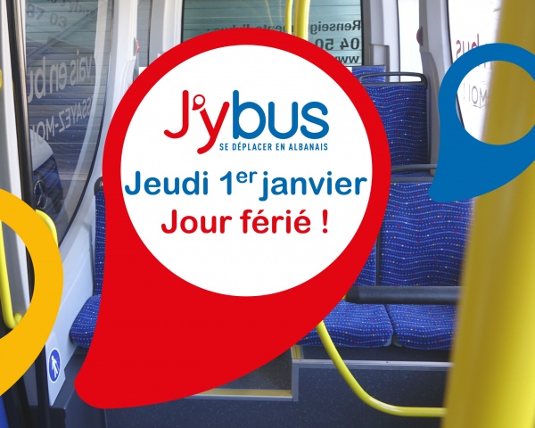 Jeudi 1er Janvier - Jour Férié 
