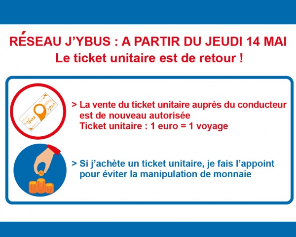 Jeudi 14 Mai : Ticket unitaire