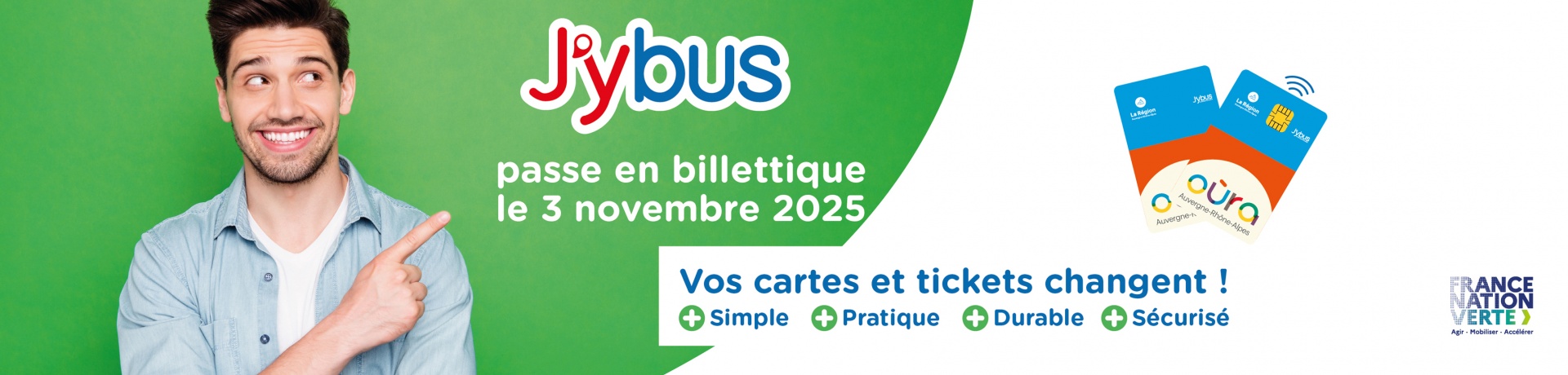 J'ybus passe en billettique le 3 novembre